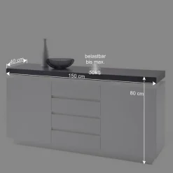 Wohnen Sideboards<Design Sideboard Rebelvo mit dimmbarer LED Beleuchtung