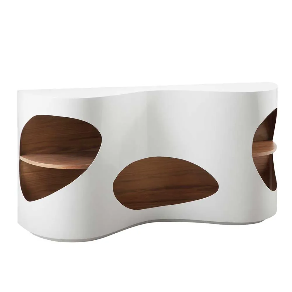 Wohnen Sideboards<Design Sideboard Regal in Weiß Hochglanz - Scarula