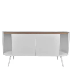 Wohnen Sideboards<Design Stahl Sideboard in Weiß - Yunike