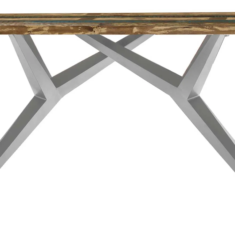 Wohnen Tische<Design Tisch mit bunter Altholzplatte Shabby - Enyi