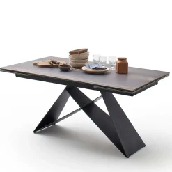 Wohnen Tische<Design Tisch mit Keramikplatte Holz Optik - Cateyna