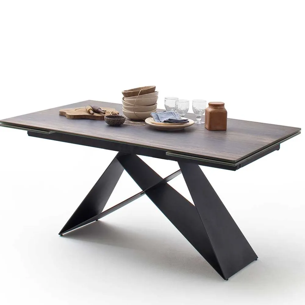 Wohnen Tische<Design Tisch mit Keramikplatte Holz Optik - Cateyna