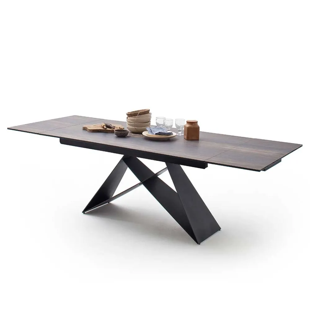 Wohnen Tische<Design Tisch mit Keramikplatte Holz Optik - Cateyna