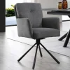 Wohnen Stühle<Design Tischsessel in Grau - drehbar - Portland S (2er Set)