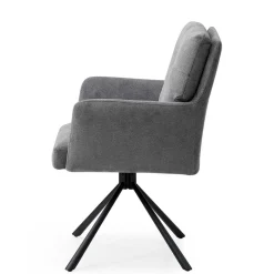 Wohnen Stühle<Design Tischsessel in Grau - drehbar - Portland S (2er Set)