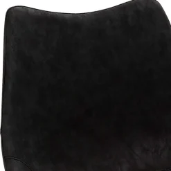 Wohnen Hocker<Design Tresenstuhl in Schwarz & Edelstahl - Polaris