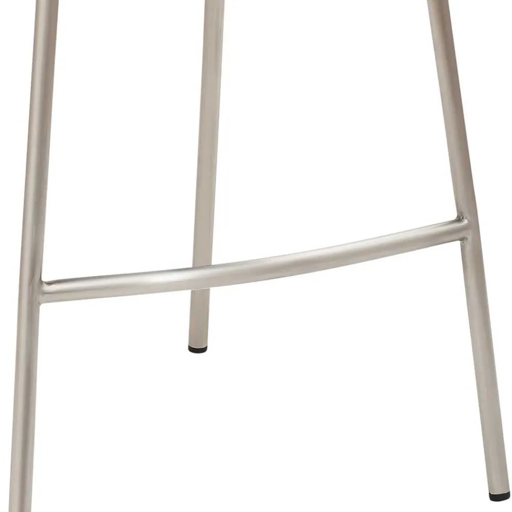 Wohnen Hocker<Design Tresenstuhl in Schwarz & Edelstahl - Polaris