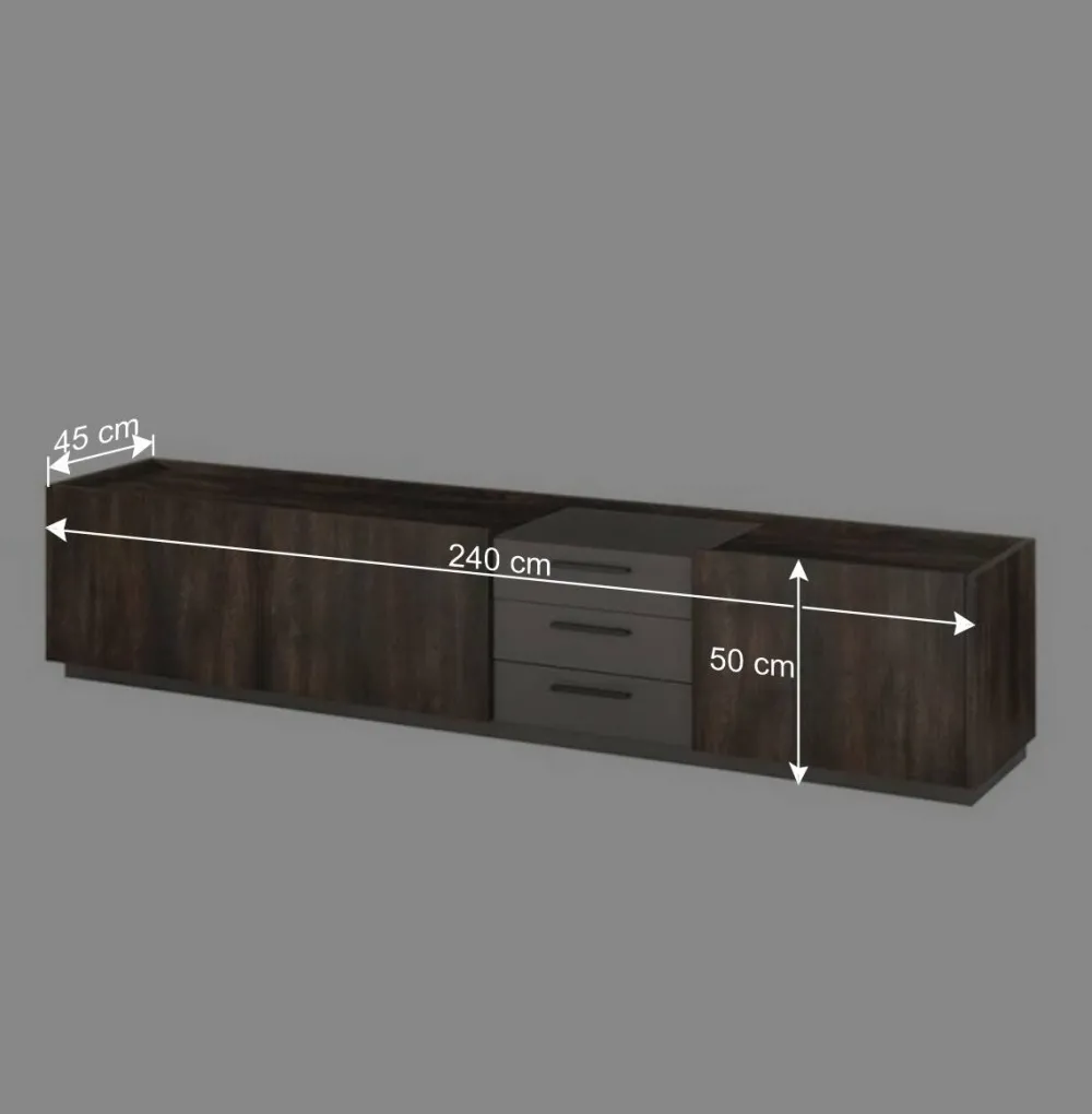 Wohnen Wohnwände<Design TV Anbauwand Möbelset - Mundo (vierteilig)