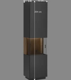 Wohnen Wohnwände<Design TV Anbauwand zweifarbig - Cruzca (dreiteilig)
