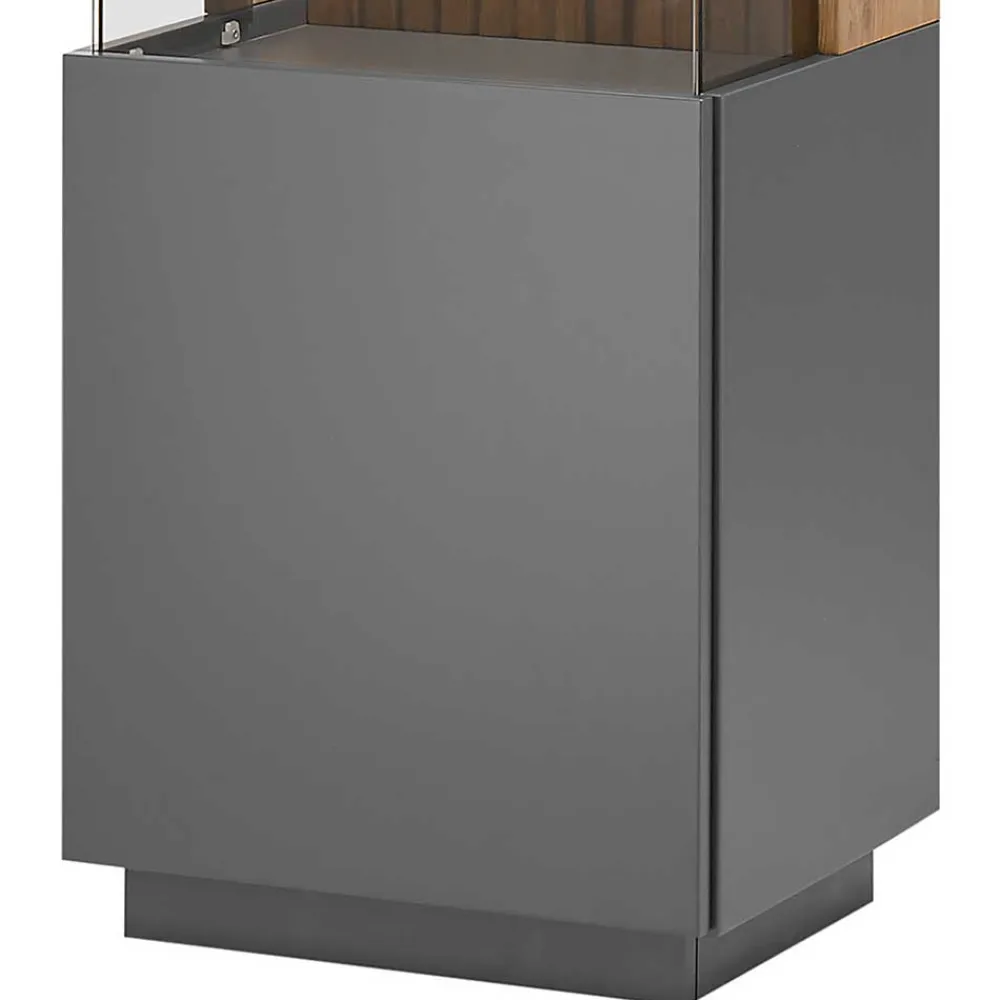 Wohnen Wohnwände<Design TV Anbauwand zweifarbig - Cruzca (dreiteilig)