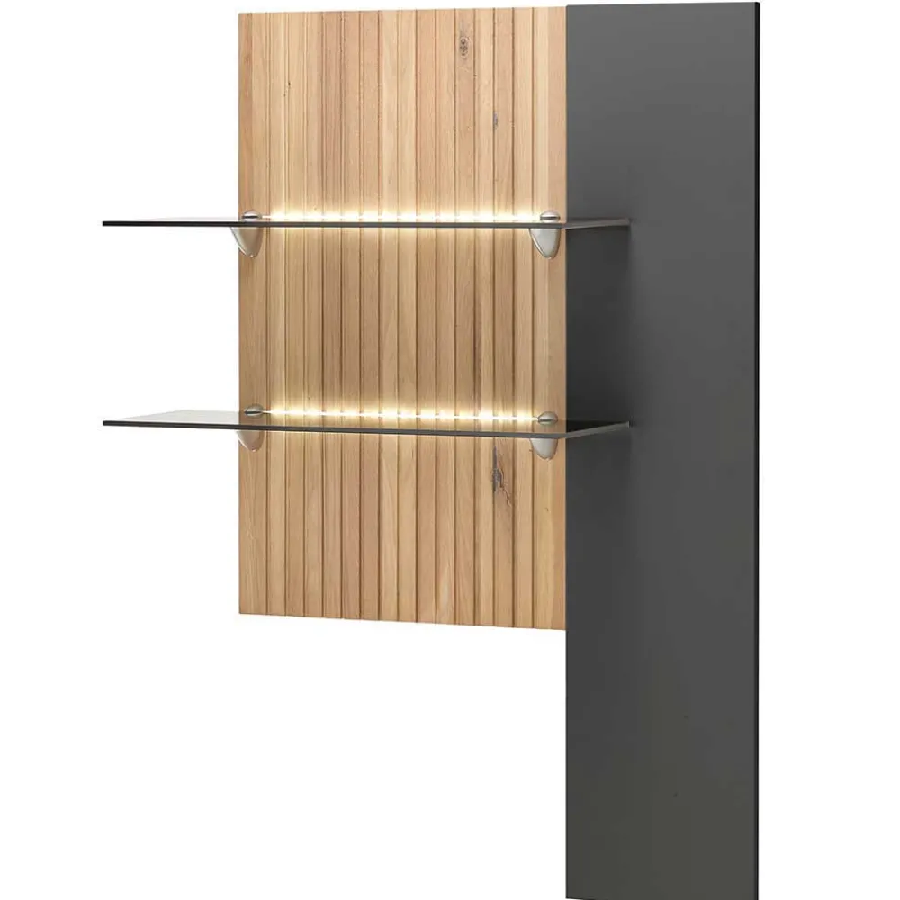 Wohnen Wohnwände<Design TV Anbauwand zweifarbig - Cruzca (dreiteilig)