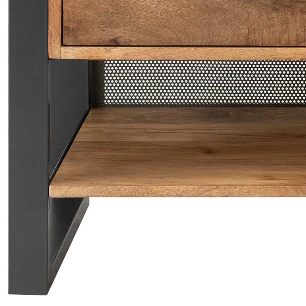 Wohnen Tv & Hifi-Möbel|Lowboards<Design TV Board aus Recyclingholz & Metall - Acira