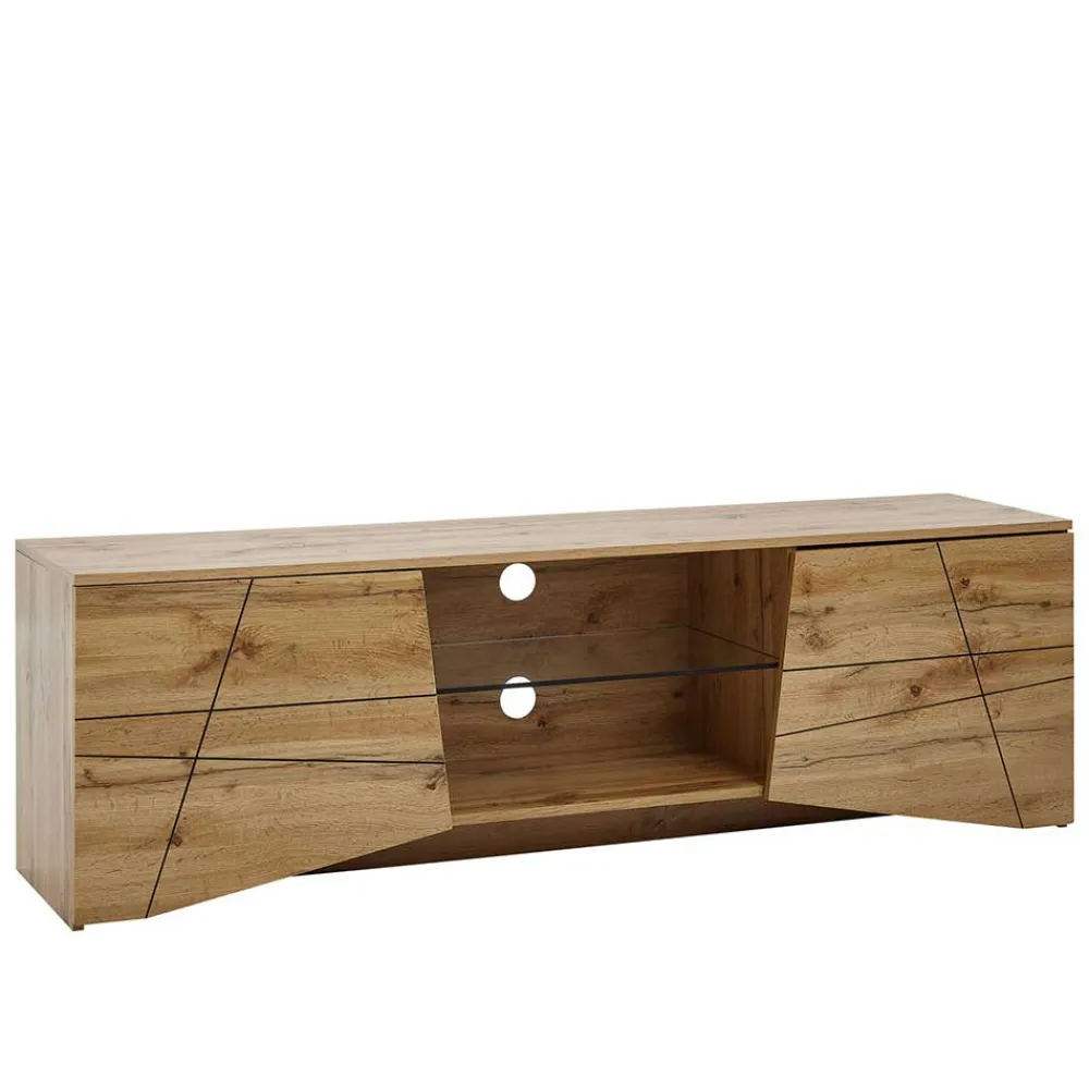 Wohnen Tv & Hifi-Möbel|Lowboards<Design TV Board in Eiche Optik - Senba
