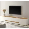 Wohnen Tv & Hifi-Möbel|Lowboards<Design TV Board in Weiß & Wildeiche Optik - Nonessia