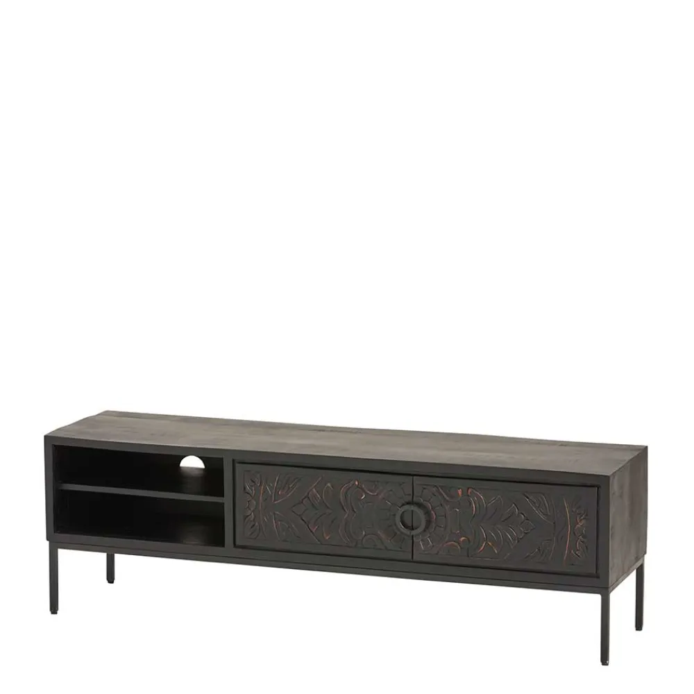 Wohnen Tv & Hifi-Möbel|Lowboards<Design TV Board mit Schnitzereien Front - Dancer