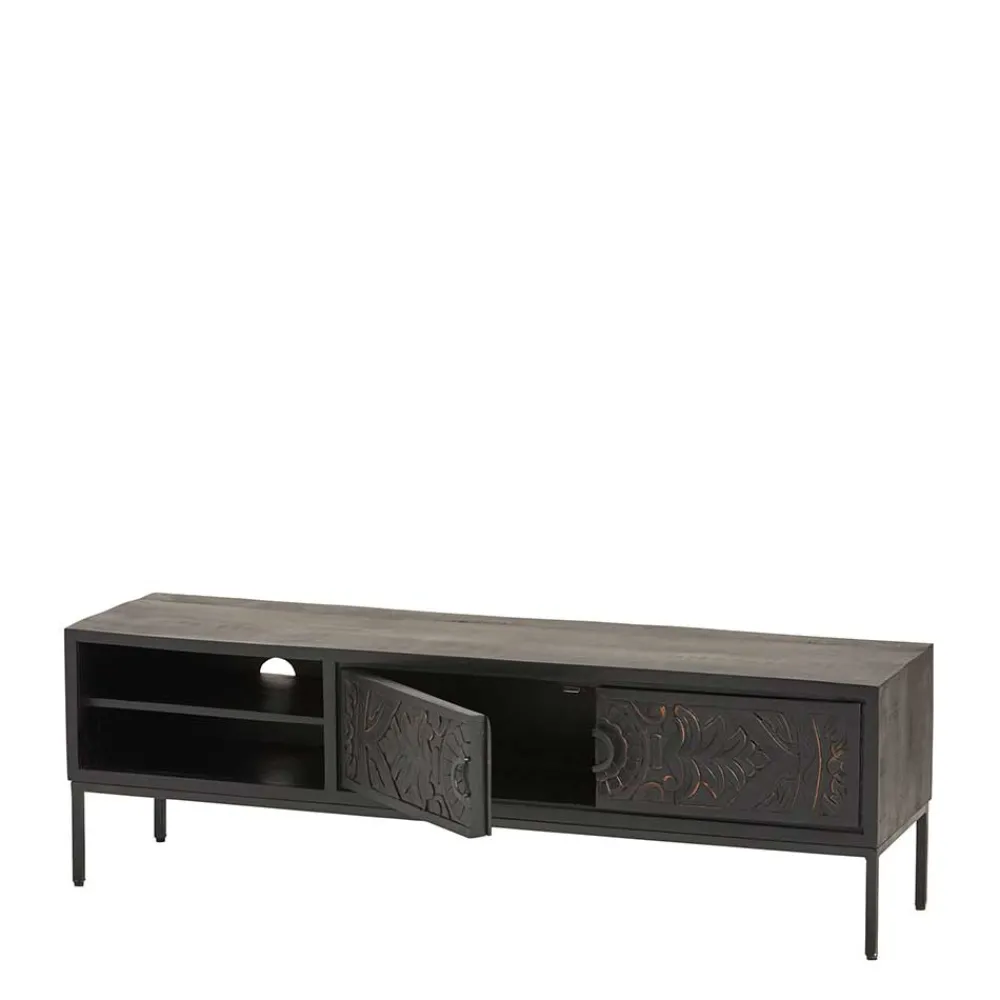 Wohnen Tv & Hifi-Möbel|Lowboards<Design TV Board mit Schnitzereien Front - Dancer