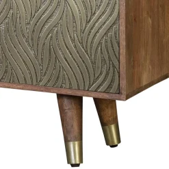 Wohnen Tv & Hifi-Möbel|Lowboards<Design TV Kommode aus Mangoholz und Metall - Filurina