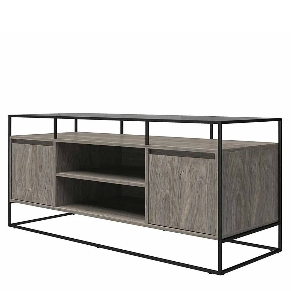 Wohnen Tv & Hifi-Möbel|Lowboards<Design TV Kommode in Eiche Grau - Midland