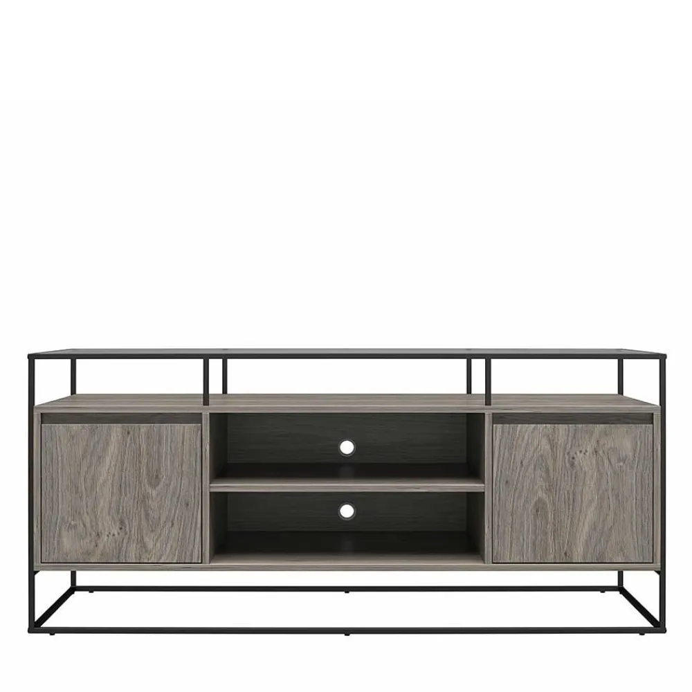 Wohnen Tv & Hifi-Möbel|Lowboards<Design TV Kommode in Eiche Grau - Midland