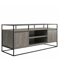 Wohnen Tv & Hifi-Möbel|Lowboards<Design TV Kommode in Eiche Grau - Midland