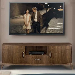 Wohnen Tv & Hifi-Möbel|Lowboards<Design TV Kommode in Nussbaum - Bosanka