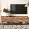 Wohnen Tv & Hifi-Möbel|Lowboards<Design TV Lowboard aus Akazie Massivholz - Endra