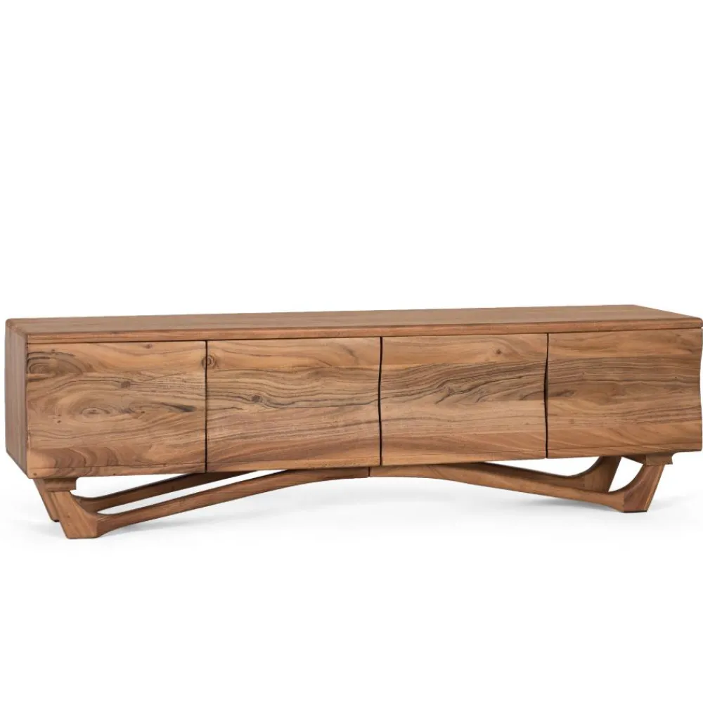 Wohnen Tv & Hifi-Möbel|Lowboards<Design TV Lowboard aus Akazie Massivholz - Endra