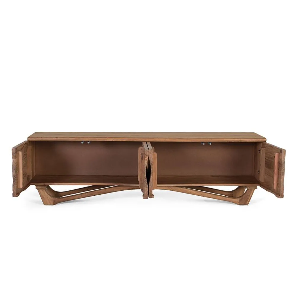 Wohnen Tv & Hifi-Möbel|Lowboards<Design TV Lowboard aus Akazie Massivholz - Endra