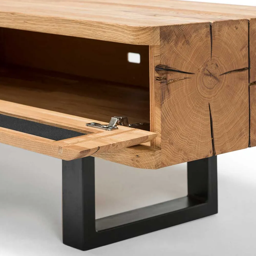 Wohnen Tv & Hifi-Möbel|Lowboards<Design TV Lowboard aus Eiche gebürstet & geölt - Ventida