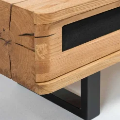 Wohnen Tv & Hifi-Möbel|Lowboards<Design TV Lowboard aus Eiche gebürstet & geölt - Ventida