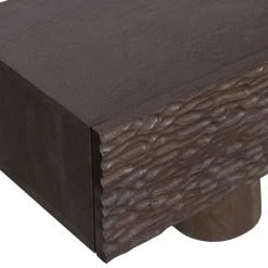 Wohnen Tv & Hifi-Möbel<Design TV Lowboard aus Mangoholz in Walnuss Braun - Glancossa