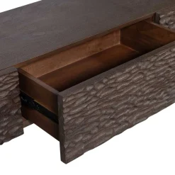 Wohnen Tv & Hifi-Möbel<Design TV Lowboard aus Mangoholz in Walnuss Braun - Glancossa