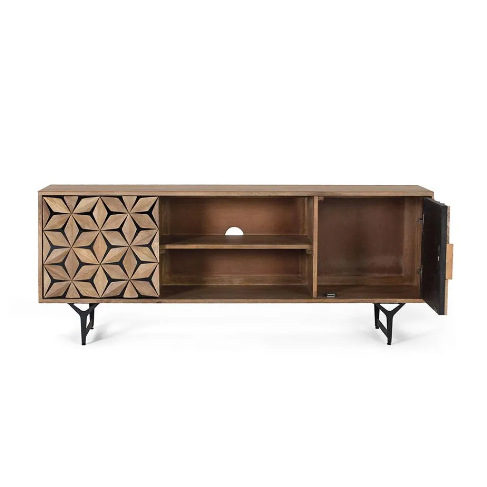 Wohnen Tv & Hifi-Möbel|Lowboards<Design TV Lowboard mit toller Frontgestaltung - Omany