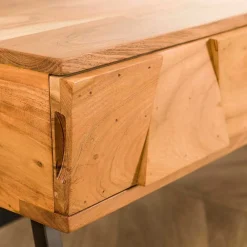 Wohnen Tv & Hifi-Möbel|Lowboards<Design TV Tisch mit Schubladen aus Akazie - Tomya