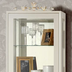 Wohnen Wohnwände<Design TV Wand in Weiß & Gold - Valganios (vierteilig)