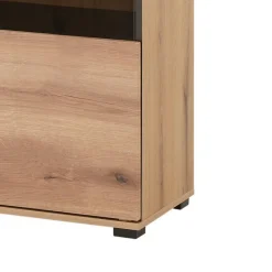 Wohnen Vitrinen<Design Vitrine in Holzoptik Eiche Natur - Brocus