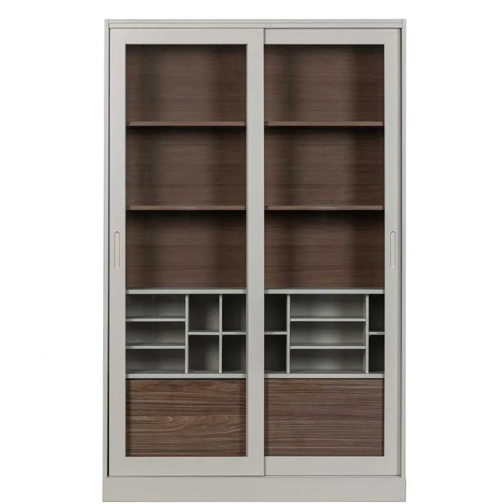 Wohnen Vitrinen<Design Vitrinenschrank mit Glas-Schiebetüren - Cretasa