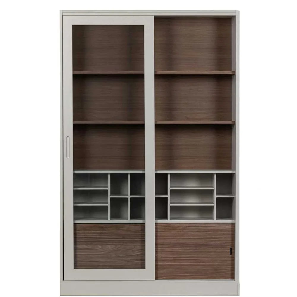 Wohnen Vitrinen<Design Vitrinenschrank mit Glas-Schiebetüren - Cretasa
