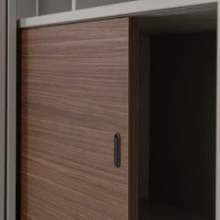 Wohnen Vitrinen<Design Vitrinenschrank mit Glas-Schiebetüren - Cretasa