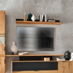 Wohnen Regale<Design Wandboard aus Wildeiche und Glas - Kantino