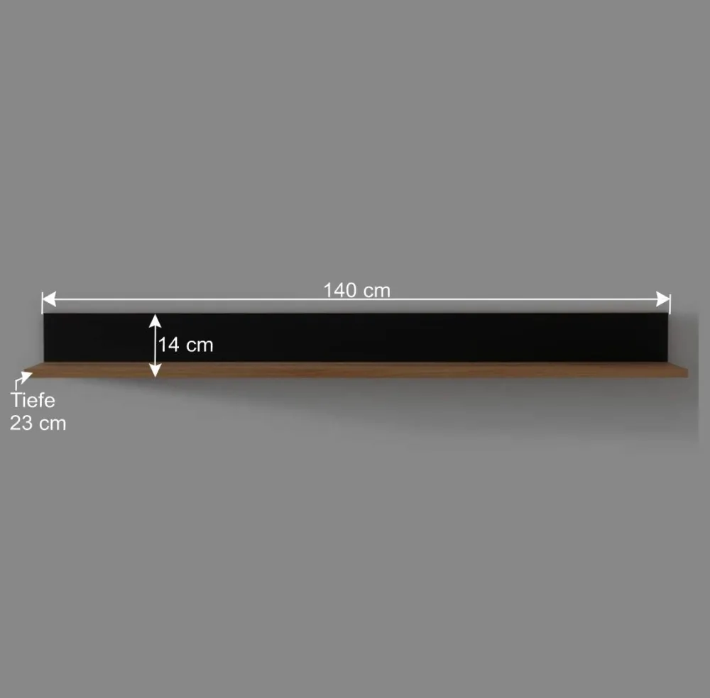 Wohnen Regale<Design Wandboard aus Wildeiche und Glas - Kantino