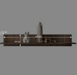 Wohnen Regale<Design Wandboard in Braun geölt - Malawi