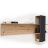 Wohnen Regale<Design Wandboard Regal in Eichefarben & Grau - Vecenda