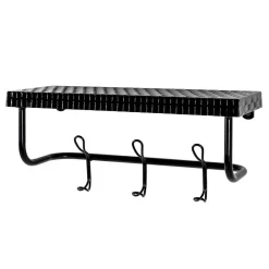 Wohnen Garderoben<Design Wandgarderobe aus Metall in Schwarz - National