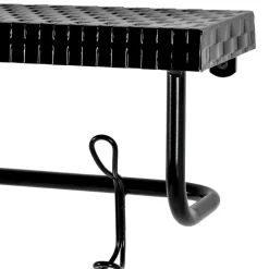 Wohnen Garderoben<Design Wandgarderobe aus Metall in Schwarz - National