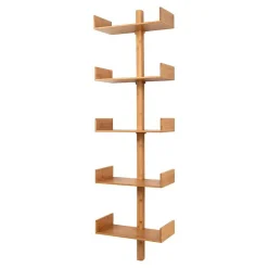 Wohnen Regale<Design Wandregal aus Bambus in Natur - Rasfera