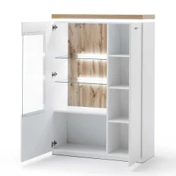 Wohnen Wohnwände<Design Wohnkombination mit Licht - Caldri (dreiteilig)