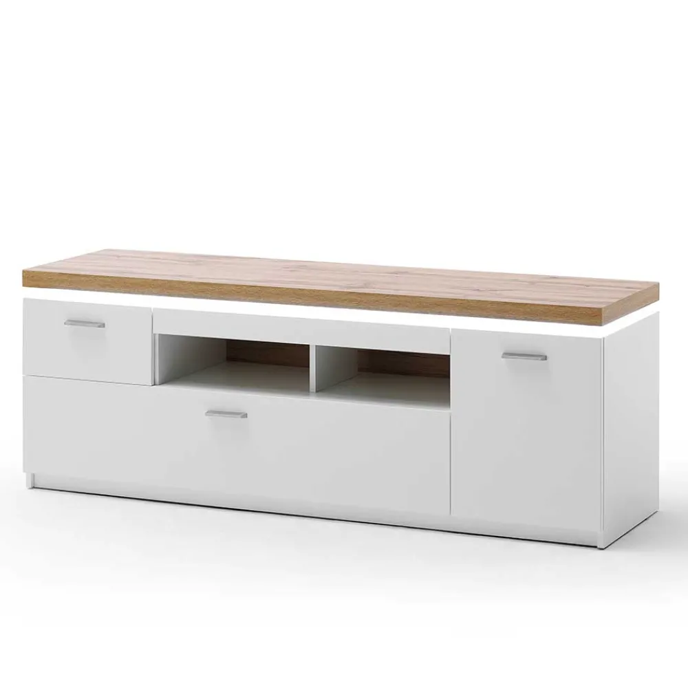 Wohnen Wohnwände<Design Wohnkombination mit Licht - Caldri (dreiteilig)