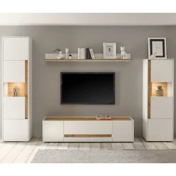 Wohnen Wohnwände<Design Wohnwand 270 cm breit - Nonessia (vierteilig)