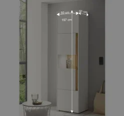 Wohnen Wohnwände<Design Wohnwand 270 cm breit - Nonessia (vierteilig)